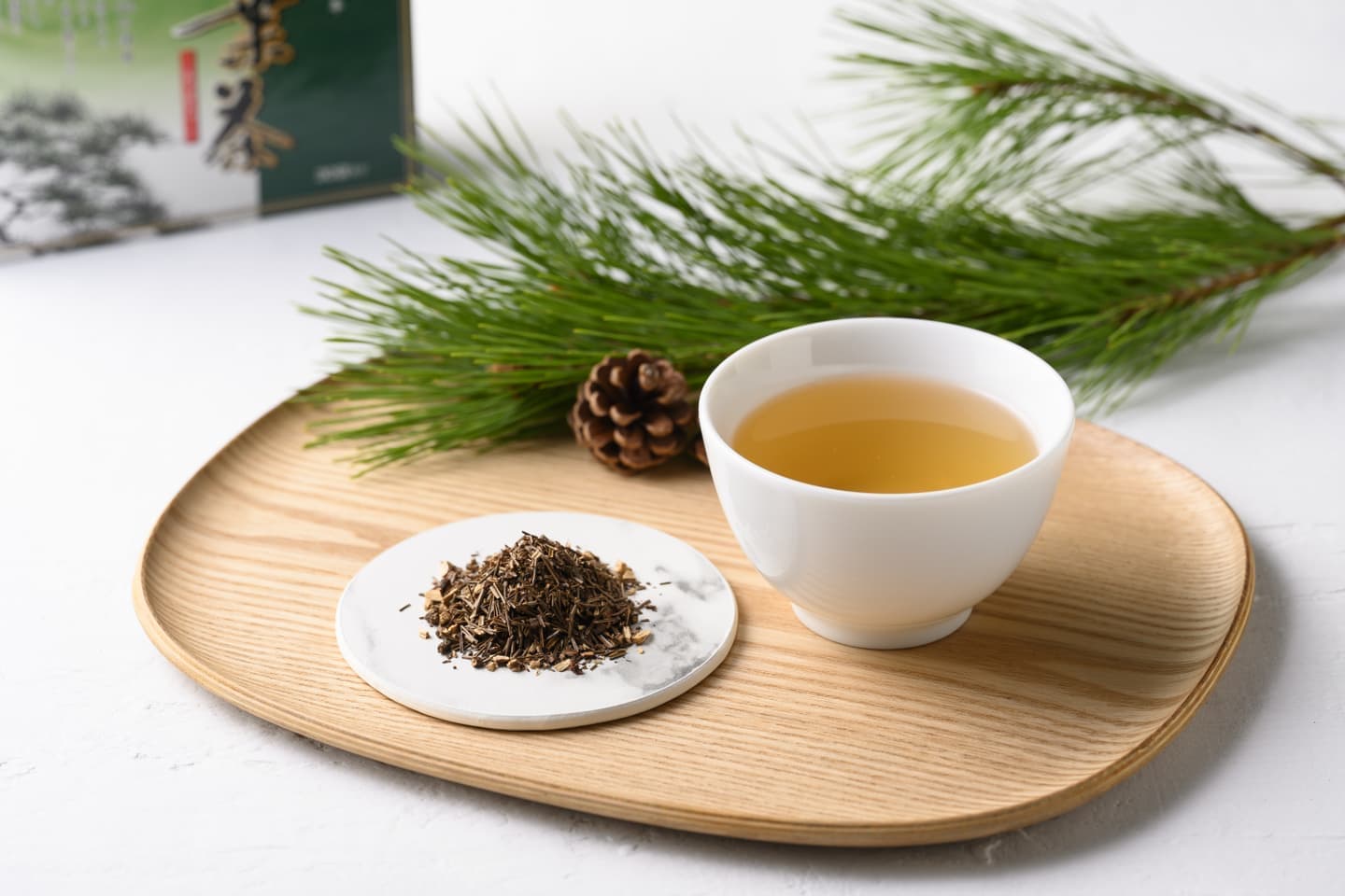 松葉のお茶をティーバッグにしました
