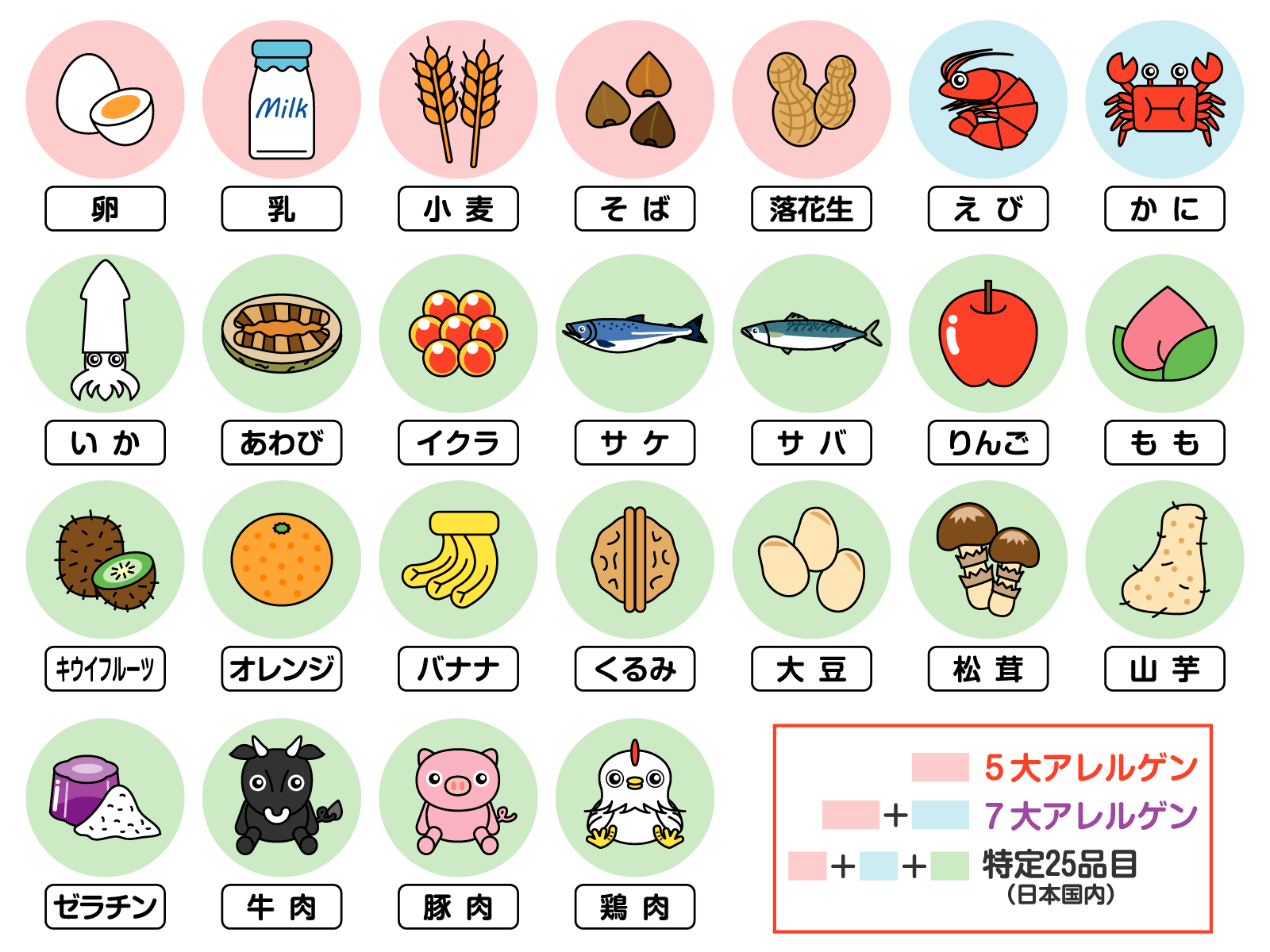 アレルゲン 28 品目